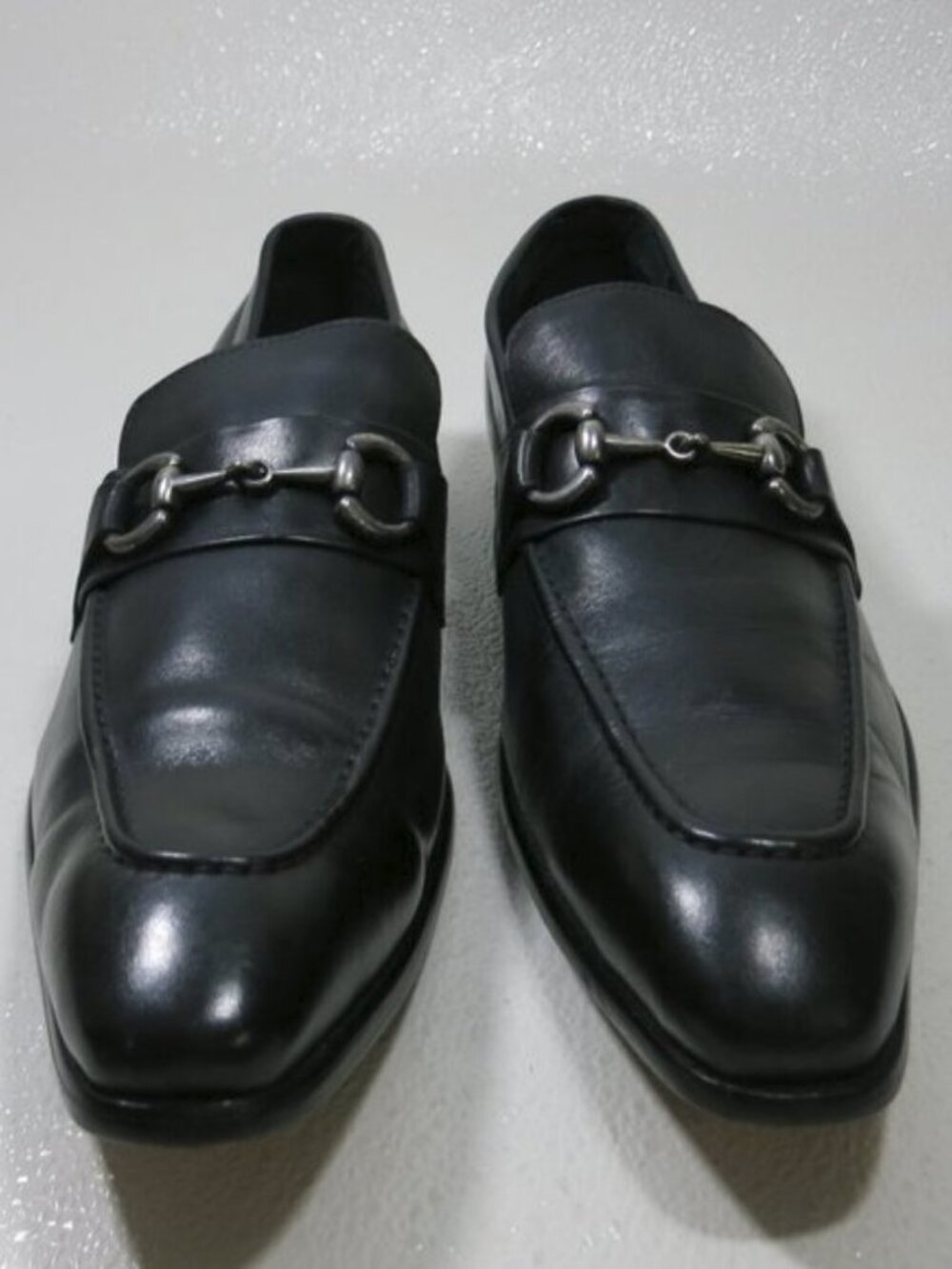 Carrucci Horse Bit Leather Dress Black Loafers Shoes Men's Footwear Sz 12 - Picture 3 of 8